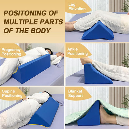 Blanket Lifter for Feet-Sheet Lifters for Foot of Bed Blanket Elevation Wedge Foot Cradle Tent Sleep Support Raiser Supplies Foam Block Toes Pain Leg Knee Ankle Post Surgery Recovery