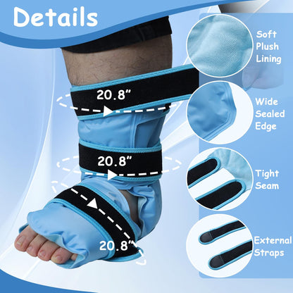 King Mills Ice Ankle Wrap, Plantar Fasciitis Ice Pack, Foot & Heel Relief