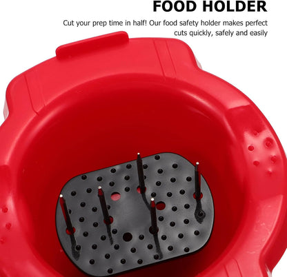 2pcs Food Slicer Safety Holder Multi-functional Finger Guard for Cooking Fits All Vegetables Fruits and Meats Easy to Clean Kitchen Tool for Slicing