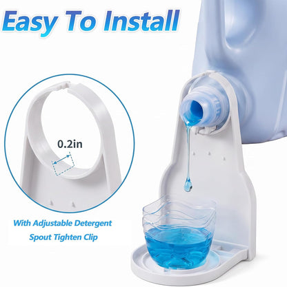 3PCS Laundry Detergent Cup Holder, Ymapinc Detergent Dispenser Drip Catcher | Detergent Cup Holder for Fabric Softener, Mess-Free Tray for Laundry Rooms, No Leaks Or Drips, Easy to Clean & Space-Saving