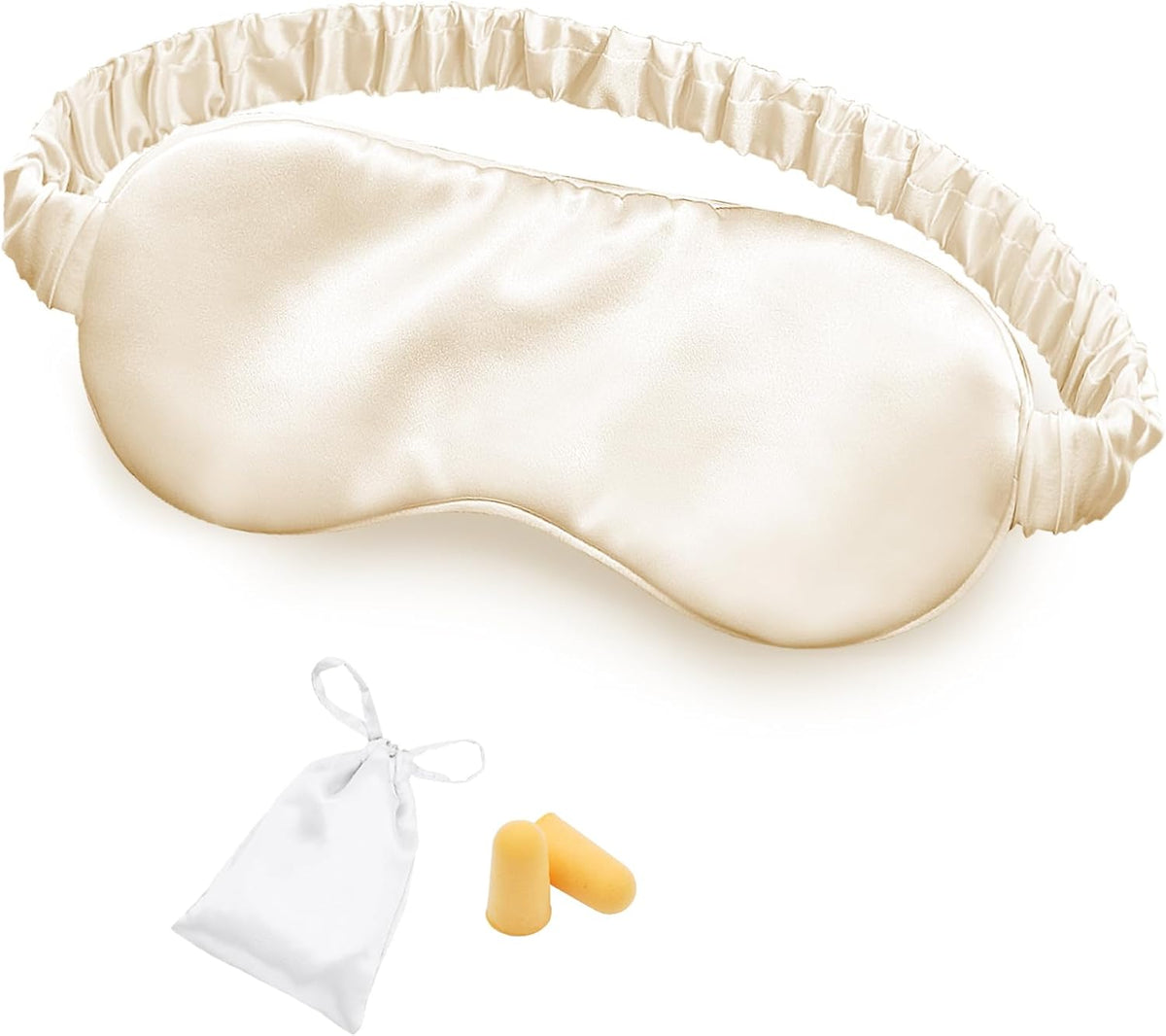 OLESILK 100% Mulberry Silk Sleep Mask for Women - Zero-Pressure Blackout
