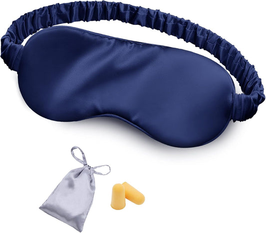 OLESILK 100% Mulberry Silk Sleep Mask for Women - Zero-Pressure Blackout