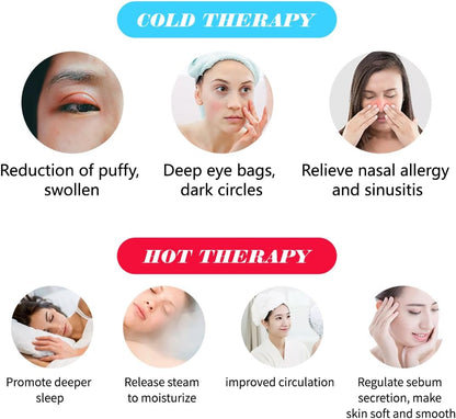 Cooling Eye Mask, Reusable Cold Eye Mask for Hot Cold Treatment for Eye Strain, Eye Swelling, Eye Redness, Puffy Eyes, Dark Circles, Smooth Fine Lines, and Eye Recover Surgery. 5 Packs