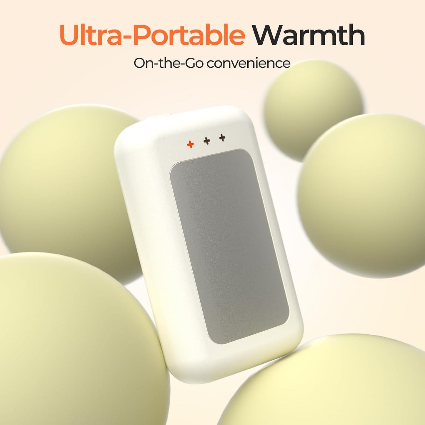 AI Hand Warmers Rechargeable, Reusable Portable Electric Hand Warmer, Fast Intelligent Heating in 1 Second, Gifts for Christmas, Outdoor, Golf, Hunting, Camping Accessories White 2Pack