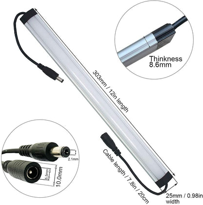 Motion Sensor Cabinet LED Lighting Kit. Plug in. Perfect to Work as Motion Activated Lighting for Under Cabinets Closets Wardrobe Hallway Stair Beds Garage Kitchen. 3-Light-Bar. Warm White 3000K