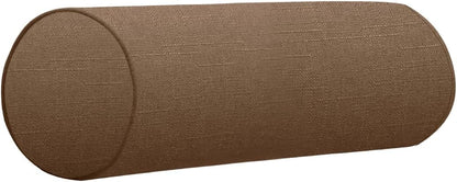 Neck Roll Pillowcases Velvet Cylindrical Pillow Covers 16"x6" with Hidden Zipper for House Home Decor Neck Roll Pillow Cervical Neck Roll Memory Pillow Cylinder Round Cushion (Black, 16x6)
