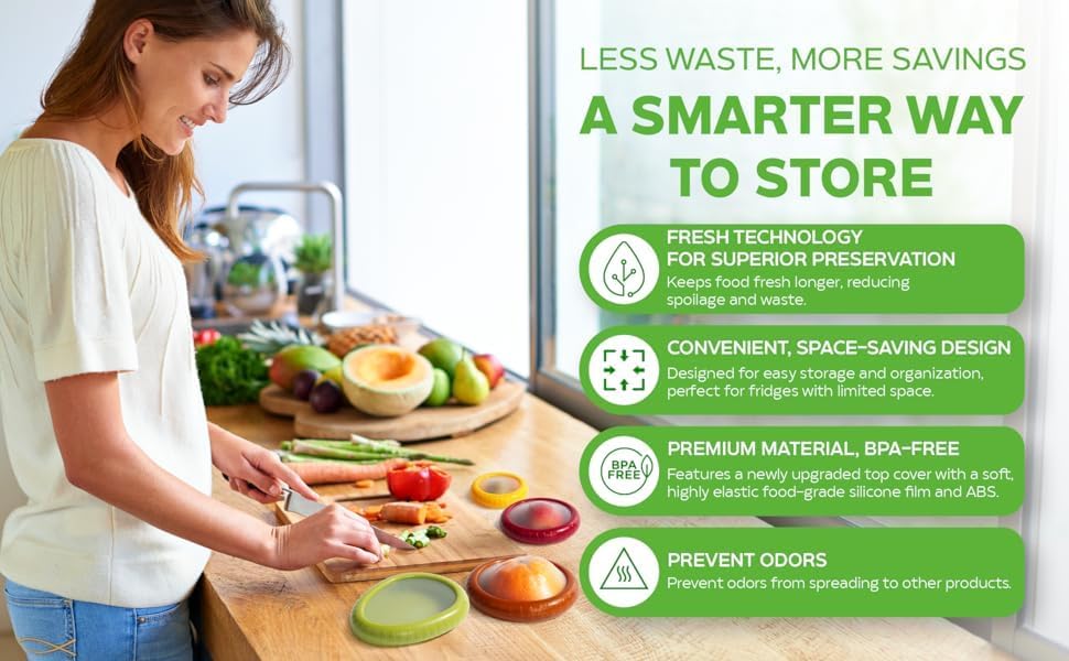 Avocado Saver - Anti-Oxidation Silicone Avocado Storage Box, Fresh Stretch Pod, Reusable Avocado Container | Avocado Holder, Avocado Keeper for Fridge, Fridge Pod, Avocado Halves Storage