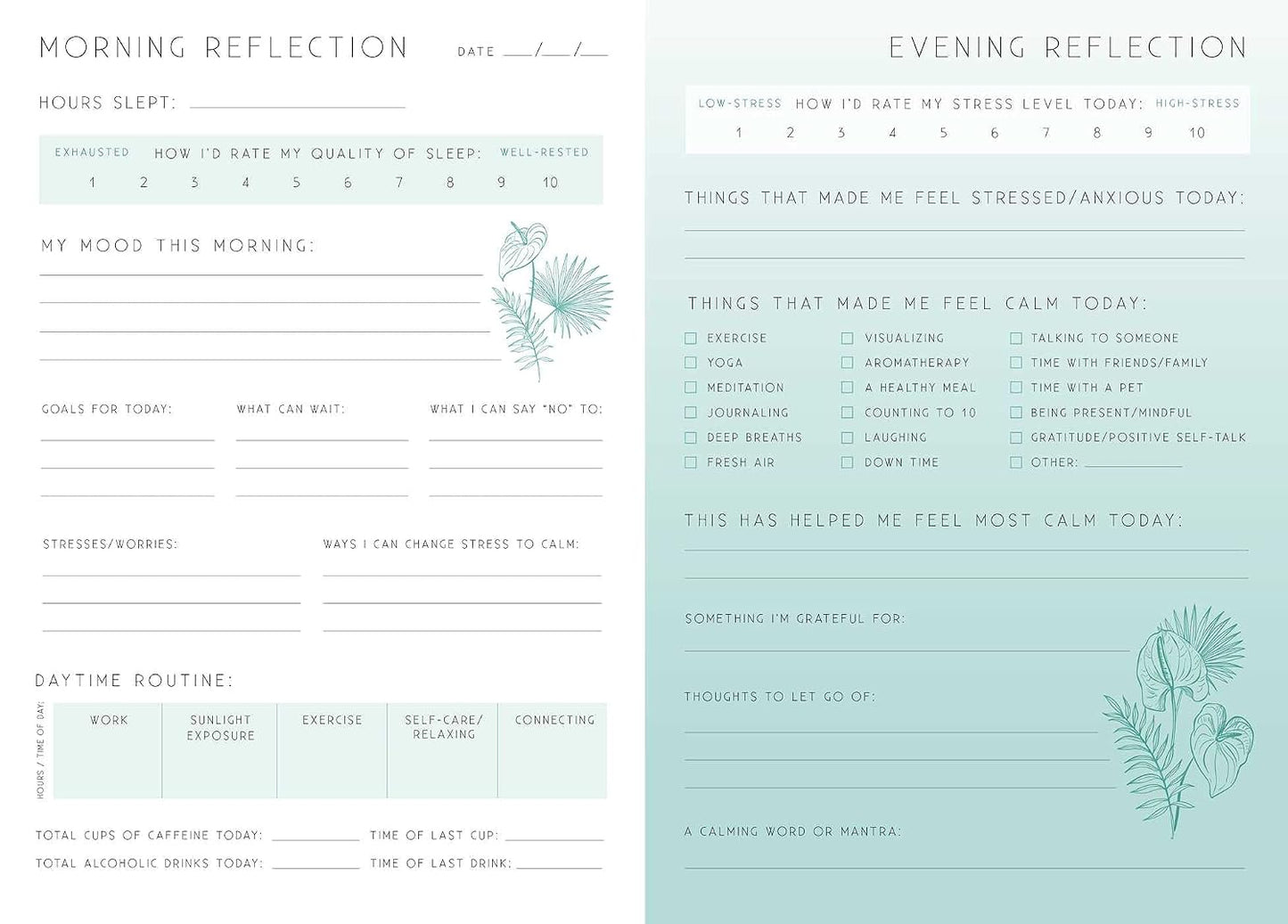Calm: A Day and Night Reflection Journal (Inner World)