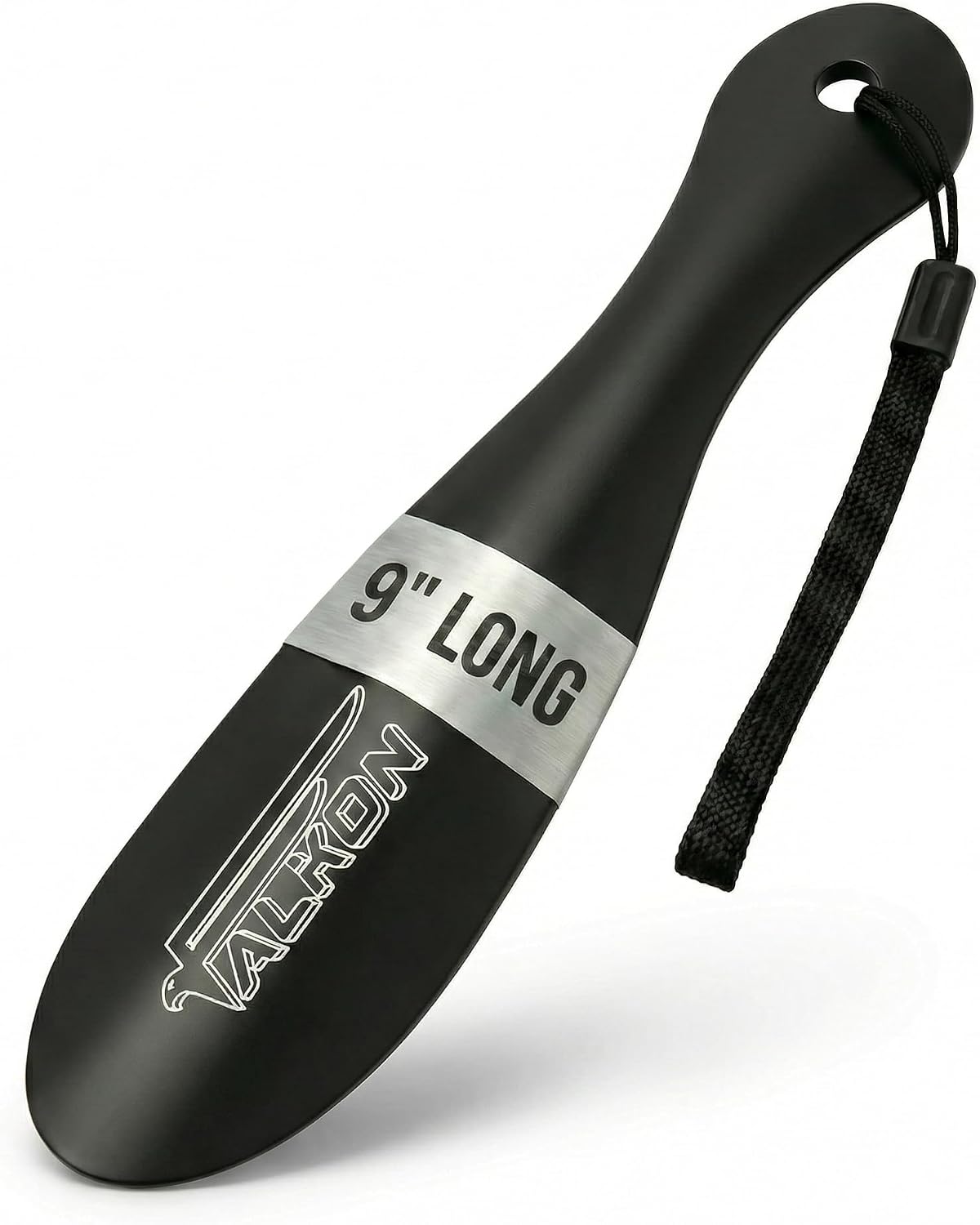 FALKON 9" Metal Shoe Horn – Heavy-Duty Stainless Steel Shoehorn for Men & Women, Compact Travel Shoe Helper