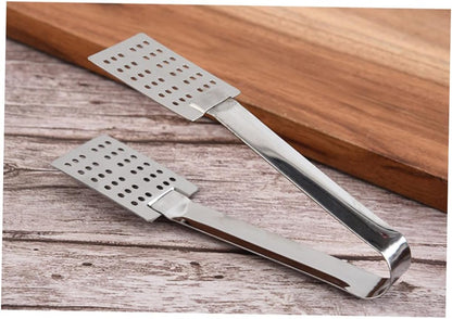 Luxshiny Tea Bag Clamp Set of 2 Stainless Steel Tea Bag Squeezer Tongs with Strainer and Solid Side Multipurpose Clips for Kitchen Ice Cubes Dishwasher Safe 5.51 X 1.57 X 0.78 in