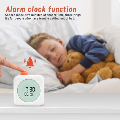 EooCoo School Supplies for Kids Visual Timer for ADHD & Autism, Digital Countdown Timer with Smiley Face-Style Visual Time Progress, Easy Time Management Tool, Classroom Learning & Home Daily Routines