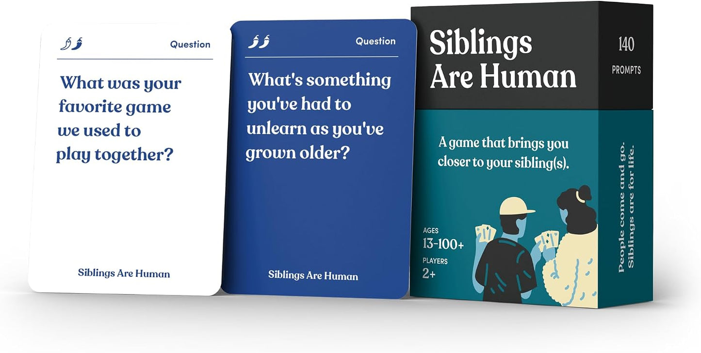 Friends are Human Conversation Cards for Friendship and Bonding, 140 Cards | Closeness Building Deck, Great Icebreaker for Girls Night, Roommates, College Friends, Deepens Trust and Connection, Ages 16+