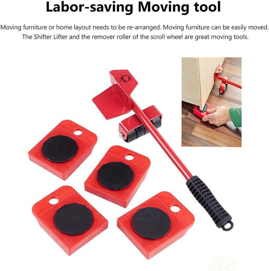 Furniture Moving & Lifting Tool Set, Movers with 360° Swivel Wheels, Lifter for Bed, Sofa, Heavy Appliances, Home & Professional Use, Supports Upto 600 lbs NOT Suitable for Carpets (14)
