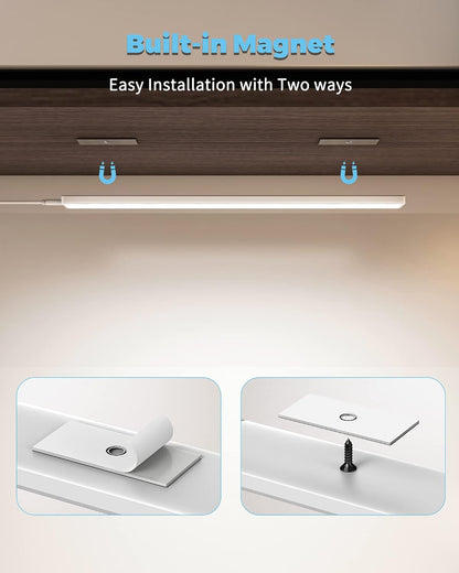 ASOKO Motion Sensor Dimmable Led Under Cabinet Light, 12" Cool White