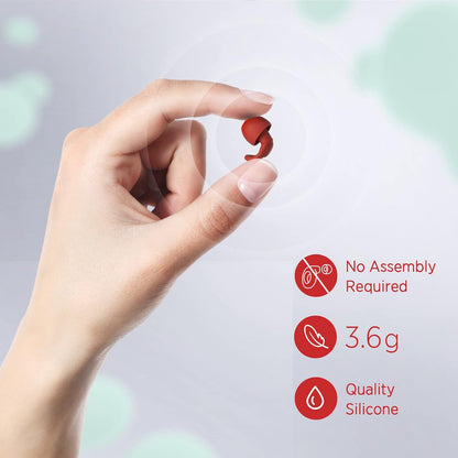 Silicone Ear Plugs for Noise Reduction - Reusable Soft Comfortable Earplugs for Sleeping,Noise Sensitivity & Flights -16 Ear Tips in XS/S/M/L, with 2 Travel Boxes - 33dB Noise Cancelling (Olive Green)