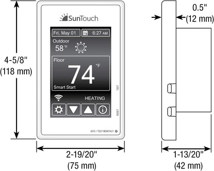SunTouch WarmWire Floor Heating Kit, 15 Sq. Ft., (120V)