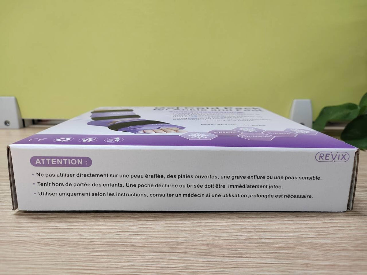 REVIX Ankle Ice Pack Wrap, Reusable Gel Ice Pack for Foot Pain Relief
