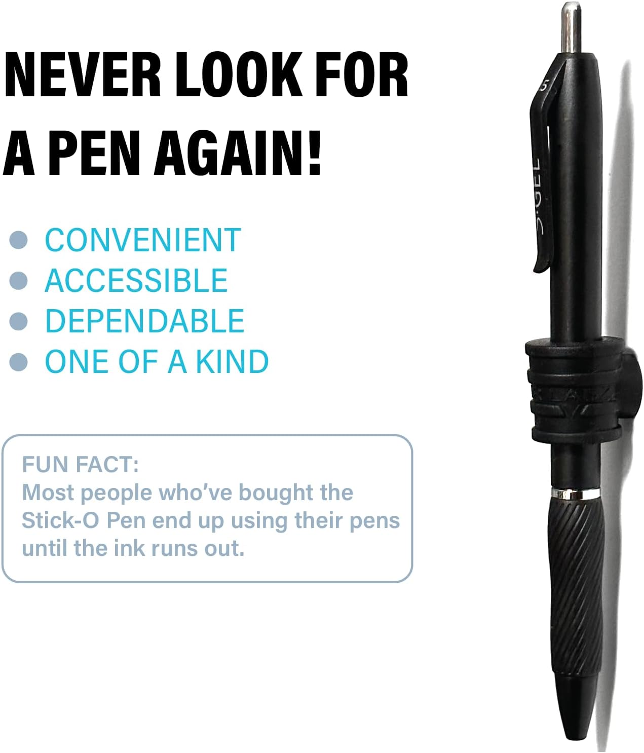 Stick-O Pen Magnetic Pen Pencil Holder - Holds Most pens, Pencils, and Thin Markers. Ideal for Fridges, Task Boards, Workshops, Classrooms, Offices, and Kitchens. (Three Pack)