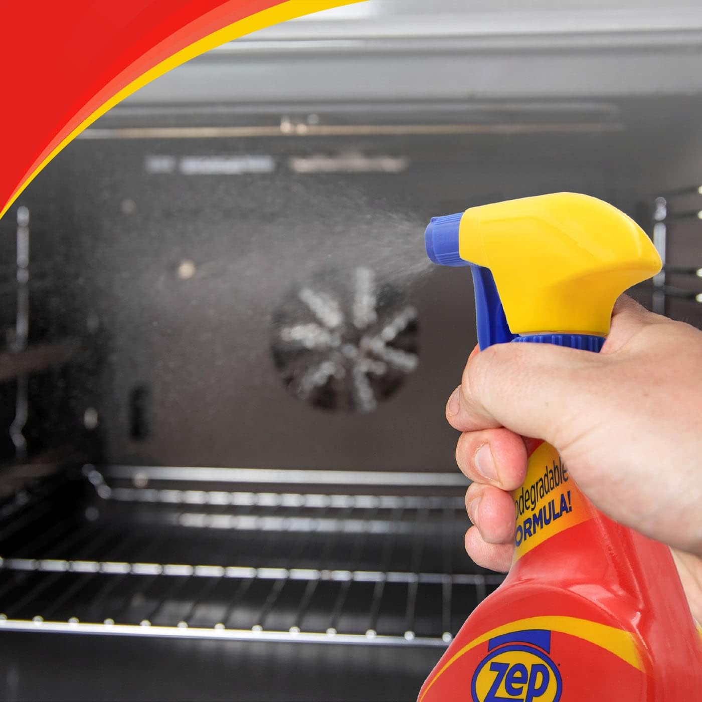 Zep Home Pro Fume-Free Oven, Air Fryer, & Microwave Cleaner - 24 Fl. Oz. (Case of 6) - R49306 - Eliminates tough grease, grime, and food residue without any harsh fume