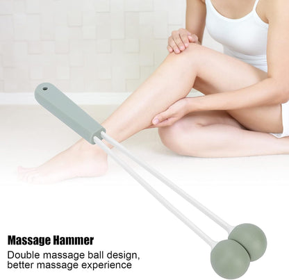 YUYTE Handheld Massage Hammer, Manual Massage Hammer Tool Massage Hammer Stick Silicone Fitness Percussion Massager for Muscle Neck arms Legs Back Shoulder