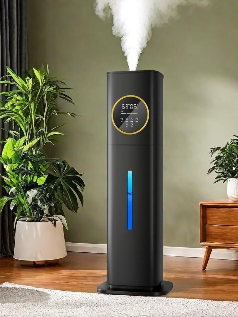 Lacidoll 8L Large Humidifier for Bedroom Large Room Home 800 sq ft, Black
