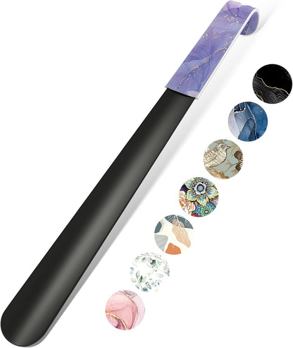 16.5 Inch Long Handle Shoe Horn for Seniors Men Women Kids, Metal Shoe Horns for Boots