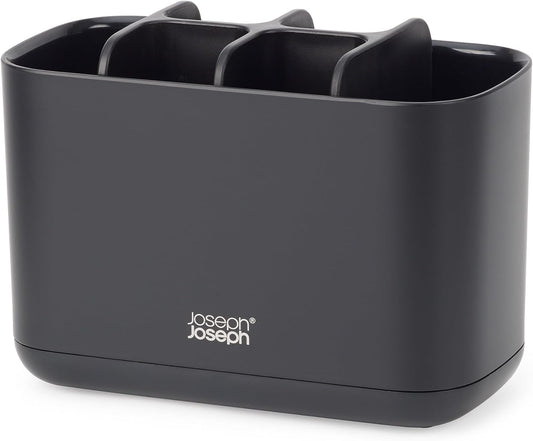 Joseph Joseph Easy-Store - Compact Toothbrush Holder Caddy Bathroom Storage , Grey/White, Regular