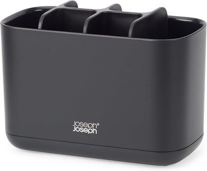 Joseph Joseph Easy-Store - Compact Toothbrush Holder Caddy Bathroom Storage , Grey/White, Regular
