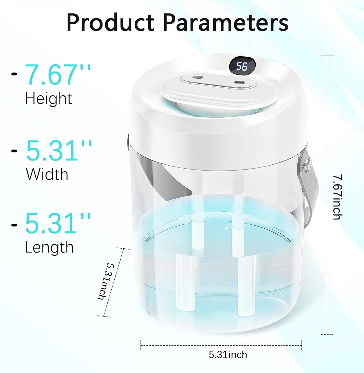 Humidifiers for Bedroom, 2.0L Cool Mist Humidifier for Plants & Home