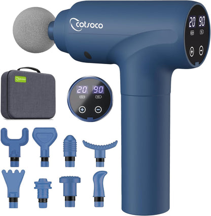 cotsoco Massage Gun Deep Tissue, Handheld Muscle Massager, Gifts for Men
