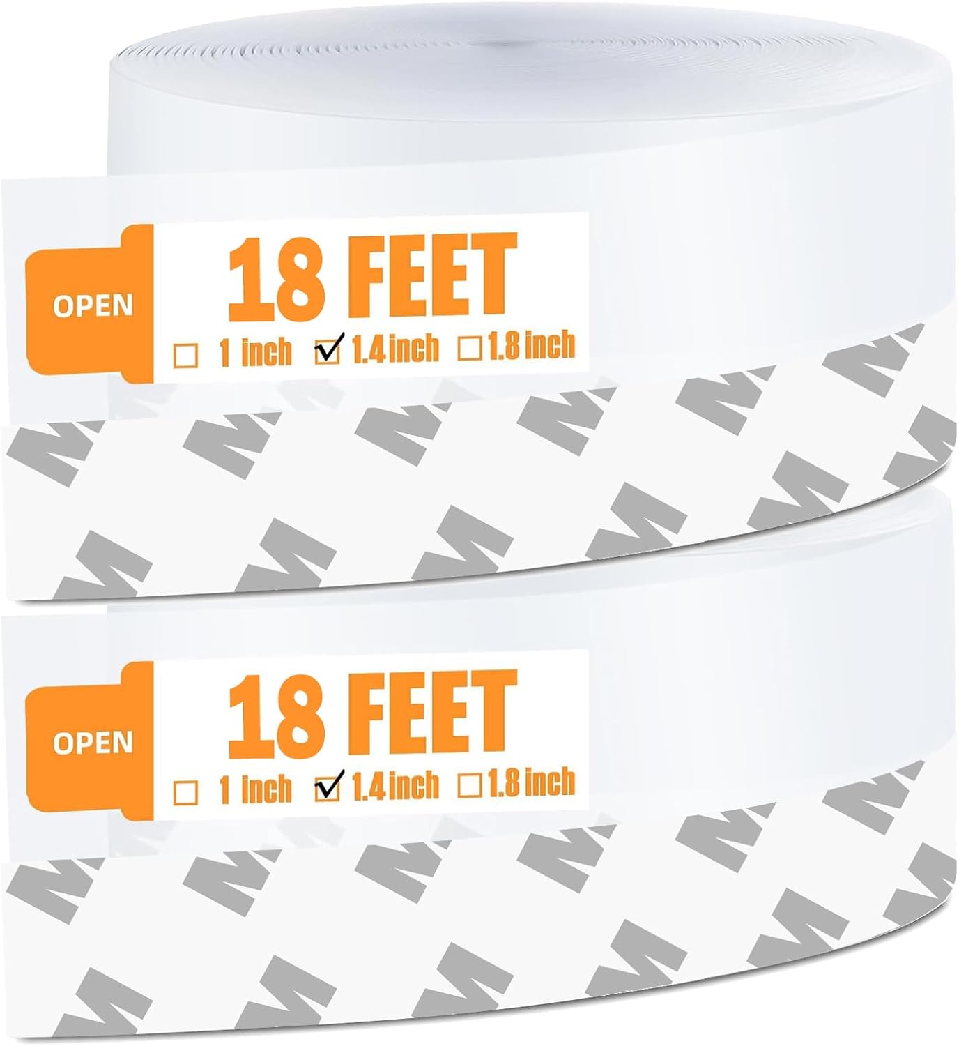 36 Ft Weather Stripping Door Seal Strip Tape,Silicone Door Draft Stopper,Self Adhesive Shower Door Bottom Seal and Door Insulation Strip for Door Frame Windows and Glass Gaps (Transparent, 35mm)