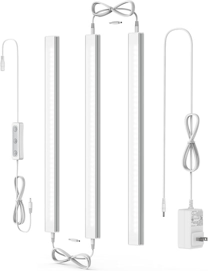 Motion Sensor Cabinet Lighting, 4500K Daylight, 3 Pack 12 inch Linkable