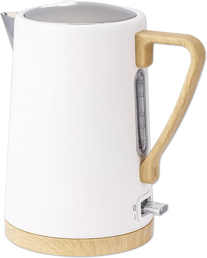 1.0L 1500W Gooseneck Electric Kettle - Stainless Steel Interior - Rapid-Boil - Auto Shut-Off, Boil-Dry Protection, Temperature Control, LED Indicator - Black by The Display Guys