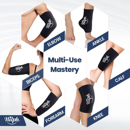 Hilph Knee Ice Pack Sleeve, Flexible Gel Ice Pack for Knee Pain Relief