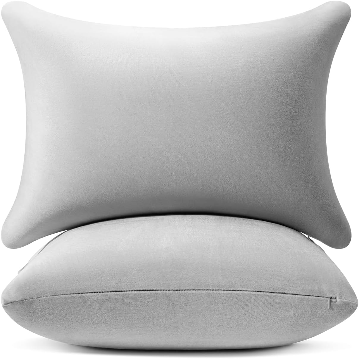 AM AEROMAX 12x20 Memory Foam Throw Pillow Insert, Rectangular Lumbar, White | Decorates bed/sofa/couch | lumbar shape fills pillow cover | resists flattening | comfortable to lean on