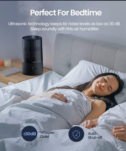 raydrop 1.7L Cool Mist Humidifier for Bedroom Nightstand