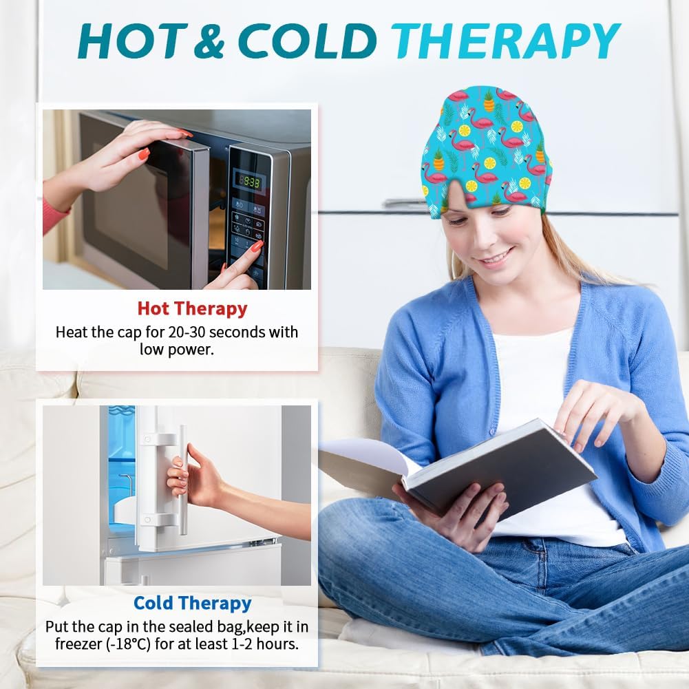 Migraine Relief Cap, Soothing Headache Ice Face Mask Products