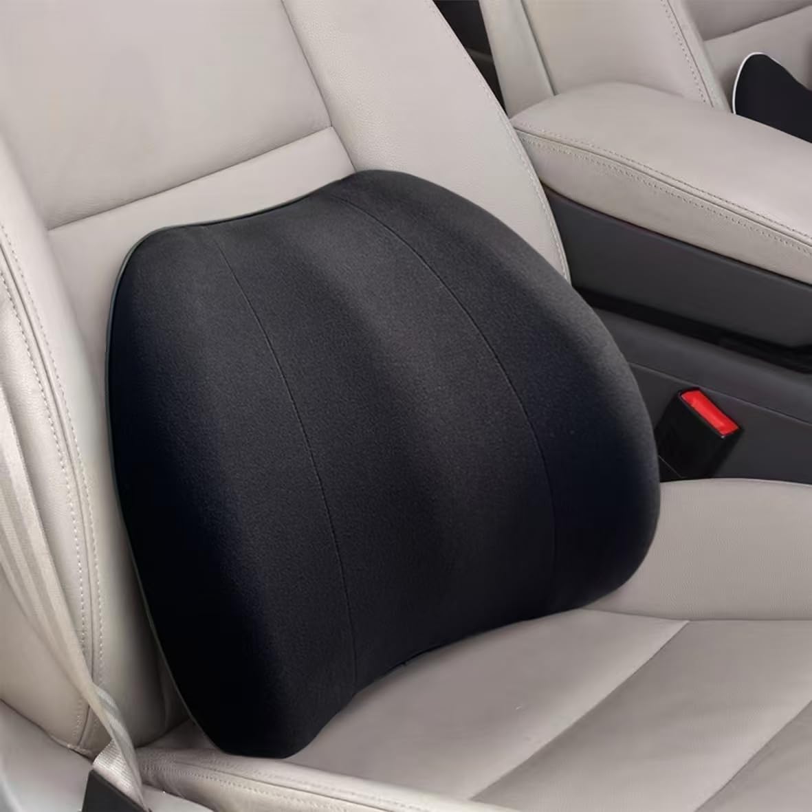 Super Cozy Lumbar Support Pillow for Car/Office Chair, 100% Memory Foam