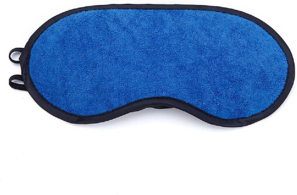 Sleep Mask Set Pack of 3, Microfiber Terry Cloth Lightweight Comfortable, Soft, Adjustable Eye Masks for Sleeping, Shift Work, Naps, Travel Night Blindfold Eyeshade for Men Women, Black/Blue/Pink