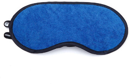 Sleep Mask Set Pack of 3, Microfiber Terry Cloth Lightweight Comfortable, Soft, Adjustable Eye Masks for Sleeping, Shift Work, Naps, Travel Night Blindfold Eyeshade for Men Women, Black/Blue/Pink