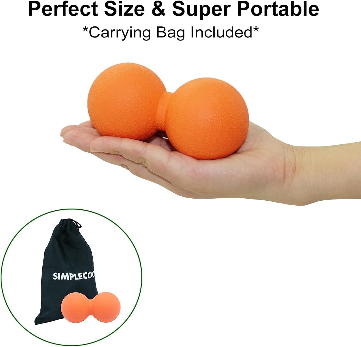 Hard Peanut Massage Ball, Double Lacrosse Massage Ball. Deep Tissue Massage Roller Mobility Ball for Physical Therapy Myofascial Release Muscle Relaxer Acupoint Massage (Blue) | Mobility Massager Tool for Deep Tissue Physical Therapy Myofascial Release