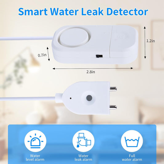 Smart Water Leak Detector, 120dB Adjustable Alarm Suit for Home，Water Sensor for Basement, Water Leak Alarm,3 PCS