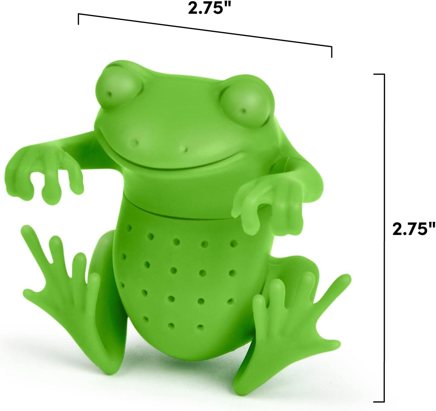 Genuine Fred RELAXOLOTL Tea Infuser, Cute Axolotl Design, For Loose Leaf Tea, Flexible, Easy to Clean Silicone, Fun Gift for Tea Lovers, Clever Kitchen Gadget