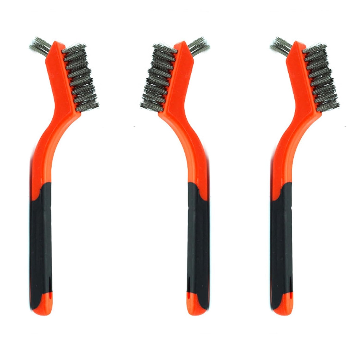 3pcs Nylon Cleaning Brushes Small Wire Brush Set for Cleaning Rust Removal in Holes