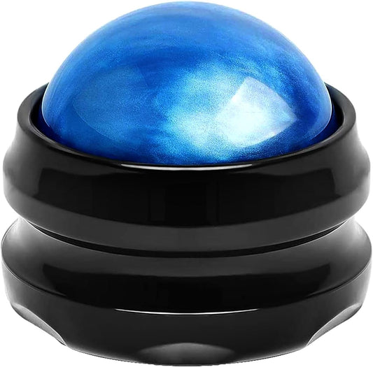 WOVTE Massage Ball, Lacrosse Balls, Self Massage Tool for Sore Muscles, Shoulders, Neck, Back, Foot, Body, Deep Tissue, Trigger Point, Muscle Knots, Yoga and Myofascial Release (Blue)