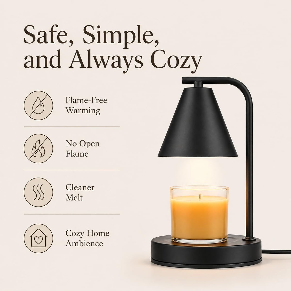 kobodon Candle Warmer Lamp with Timer Dragonfly Electric Candle Lamp Warmer