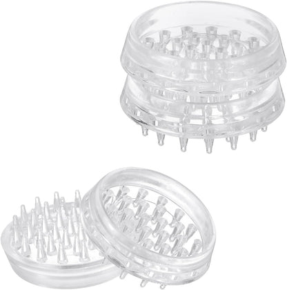 uxcell 4 Pcs Carpet Protectors Spiked Caster Cups 1.46" Round Spiked Furniture Cup Furniture Carpet Protectors for Furniture Legs Table Chair Sofa