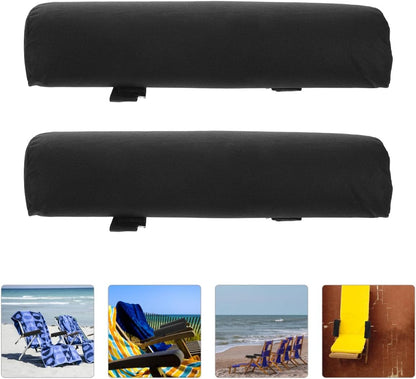 Foldable Armrest Pad for Outdoor Chairs 13.78X4.53 Inches Recliner Elbow Cushion Replacement for Camping Beach Balcony Chairs Comfortable Armrest Pads Set of 2