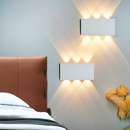2 Pcs LED Magnetic Wall Sconce Lights,5000mAh Wireless Bedside Wall Light USB Rechargeable Reading Wall Lamp,3 Lighting Colors And Dimmable Battery Operated Wall Sconces (Walnut color, 2 pcs)