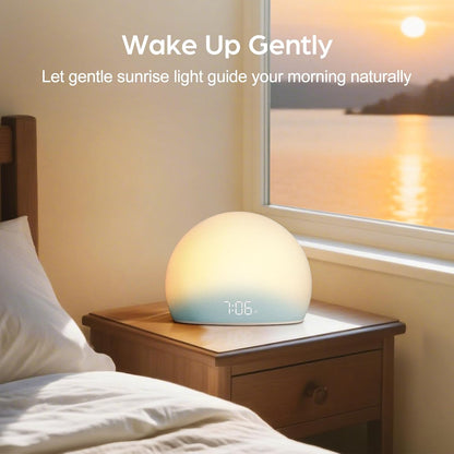 HOUSBAY Sunrise Alarm Clock with White Noise Sound Machine for Bedroom